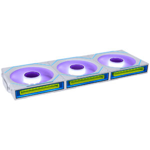 Lian Li UNI FAN SL-INF Wireless korpuso ventiliatorius, ARGB, PWM - 3er-Pack, su valdikliu Reverse-Blade, 120mm, baltos spalvos