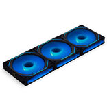 Lian Li UNI FAN SL-INF 120 ARGB Reverse Blade PWM korpuso ventiliatorius, 3er Pack su valdikliu- 120mm, juodos spalvos