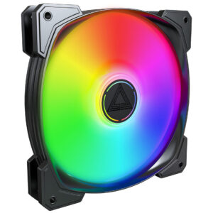 Montech HP140 PWM ARGB korpuso ventiliatorius, 3er Pack - 140mm, juodos spalvos - Image 2