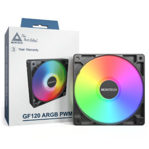 Montech GF120 PWM ARGB korpuso ventiliatorius - 120mm, juodos spalvos