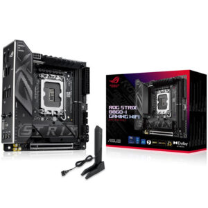 ASUS ROG Strix B860-I Gaming WiFi pagrindinė plokštė, LGA 1851, Intel B860, ITX, DDR5