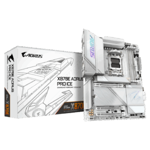 Gigabyte X870E AORUS PRO ICE, AMD X870E pagrindinė plokštė - Sockel AM5, DDR5 - Image 1