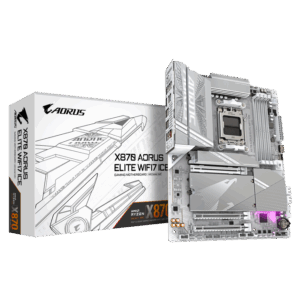 Gigabyte X870 AORUS Elite WF7 ICE, AMD X870 pagrindinė plokštė - Sockel AM5, DDR5 - Image 1