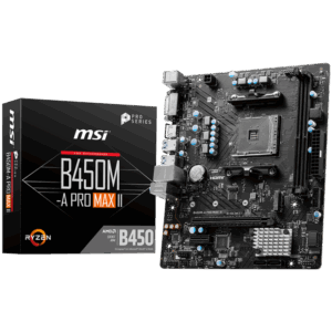 MSI B450M-A PRO Max II pagrindinė plokštė, Sockel AM5, AMD B450, mATX, DDR5