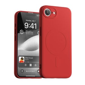 Case Mercury Semi-Silicone MagSafe Apple iPhone 16e raudonos spalvos