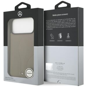 Dėklas Mercedes Leather The Move MagSafe skirtas Apple iPhone 17 Pro Max taupe - Image 8