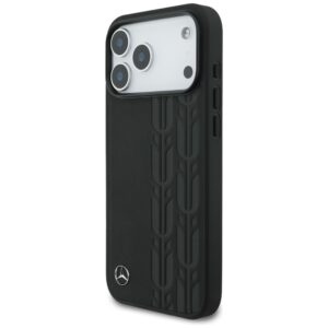 Mercedes Leather Laurel Leaves MagSafe dėklas skirtas Apple iPhone 17 Pro Max juodos spalvos - Image 2