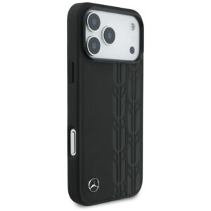 Mercedes Leather Laurel Leaves MagSafe dėklas skirtas Apple iPhone 17 Pro Max juodos spalvos - Image 4