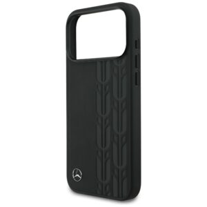Mercedes Leather Laurel Leaves MagSafe dėklas skirtas Apple iPhone 17 Pro Max juodos spalvos - Image 6