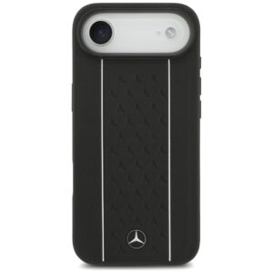 Mercedes Leather Star Pattern Stripes MagSafe dėklas skirtas Apple iPhone Air juodos spalvos - Image 3