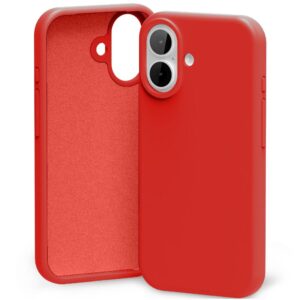 Mercury Silicone dėklas skirtas Apple iPhone 17 raudonos spalvos