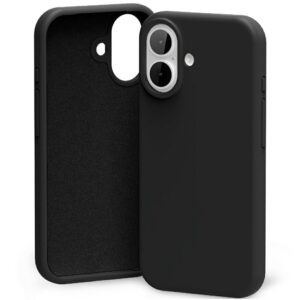 Mercury Silicone dėklas skirtas Apple iPhone 17 juodos spalvos