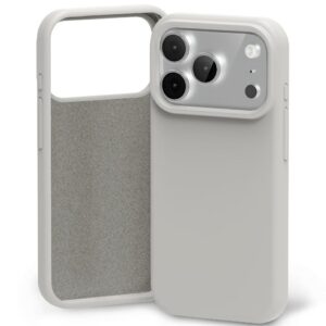 Dėklas Mercury Silicone skirtas Apple iPhone 17 Pro pilkos spalvos