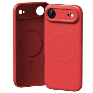 Mercury Semi-Silicone MagSafe dėklas skirtas Apple iPhone 17 Air raudonos spalvos