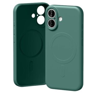 Mercury Semi-Silicone MagSafe dėklas skirtas Apple iPhone 17 žalios spalvos