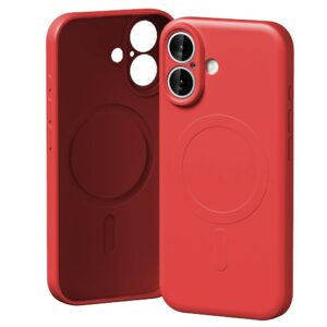 Mercury Semi-Silicone MagSafe dėklas skirtas Apple iPhone 17 raudonos spalvos