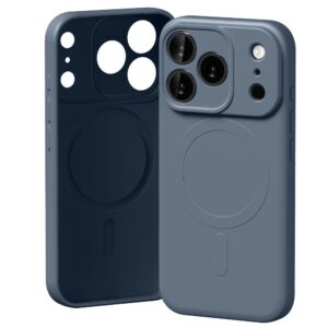 Mercury Semi-Silicone MagSafe case for Apple iPhone 17 Pro sierra mėlynos spalvos