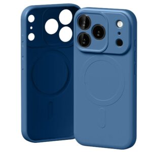 Mercury Semi-Silicone MagSafe dėklas skirtas Apple iPhone 17 Pro mėlynos spalvos