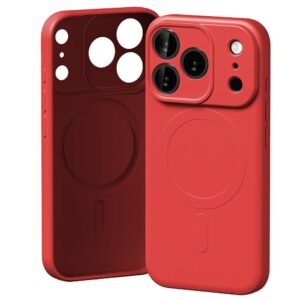 Mercury Semi-Silicone MagSafe dėklas skirtas Apple iPhone 17 Pro raudonos spalvos