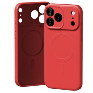 Mercury Semi-Silicone MagSafe dėklas skirtas Apple iPhone 17 Pro Max raudonos spalvos
