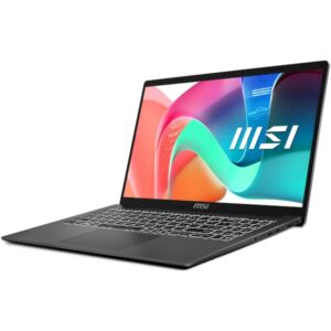 Nešiojamas kompiuteris MSI Modern 15 F13MG-646XHR Intel i5 - 1334U / 16GB / 512GB SSD / 15.6" FHD IPS-level / Intel Graphics / NoOS / US išdėstymas / pilkos spalvos - Image 2