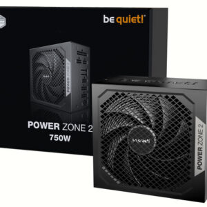 be quiet! Power Zone 2 80 PLUS Platinum PSU, fully modular, ATX 3.1, PCIe 5.1 - 750 Watt, juodos spalvos