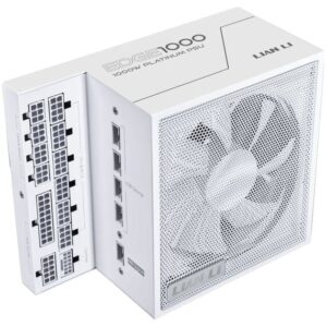 Lian Li EDGE EG1000 80 PLUS Platinum PSU, PCIe 5.1, ATX 3.1 - 1000 Watt, baltos spalvos