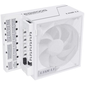 Lian Li EDGE GOLD 1200 80 PLUS Gold PSU, PCIe 5.1, ATX 3.1 - 1.200 Watt, baltos spalvos, inkl. USB-Hub