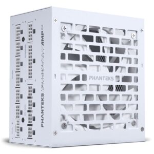 Phanteks AMP GH 1000W 80 PLUS Platinum Power Supply, PCIe 5.1, ATX 3.1 - 1000 Watt, baltos spalvos