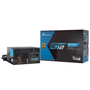 Seasonic G12 GM 80 PLUS Gold PSU, halbmodular - 850 Watt, juodos spalvos
