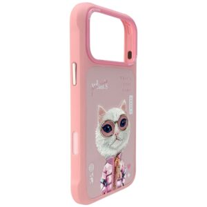 Dėklas Nimmy Cool&Cute 2.0 Cat skirtas Apple iPhone 17 Pro rožinės spalvos - Image 2