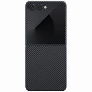 Dėklas PITAKA Ultra-Slim MagSafe skirtas Samsung Galaxy Z Flip7 juodos ir pilkos spalvos - Image 2