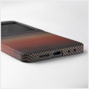 Dėklas PITAKA Ultra-Slim MagSafe skirtas Samsung Galaxy Z Flip7 sunset - Image 5