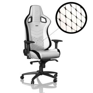 noblechairs EPIC žaidimų kėdė - baltos spalvos/juodos spalvos - Image 1