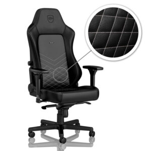 noblechairs HERO žaidimų kėdė - juodos spalvos/Platinum-baltos spalvos - Image 1
