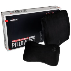 Nitro Concepts Memory Foam Cushion Set - juodos spalvos