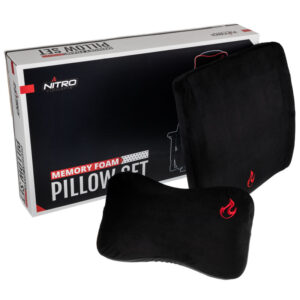 Nitro Concepts Memory Foam Cushion Set - juodos ir raudonos spalvos