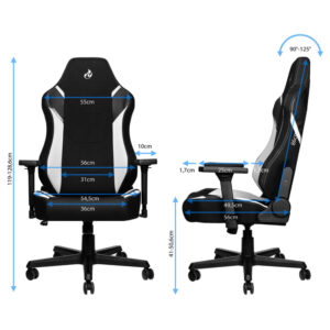 Nitro Concepts X1000 žaidimų kėdė - Radiant baltos spalvos - Image 2