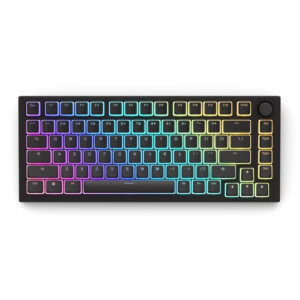 Glorious Aura Keycaps - 145 Keycaps, US išdėstymas, juodos spalvos - Image 2