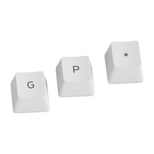 Glorious GPBT Keycaps - 114 PBT Caps, ANSI, US išdėstymas, Arctic White - Image 2