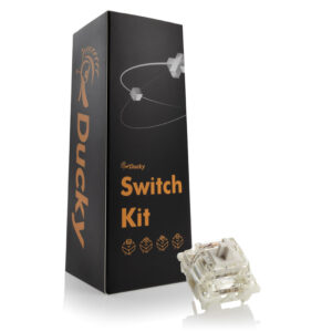 Ducky Gateron G Pro White Switches, mechaniniai, 3-Pin, linear, MX-Stem, 38g - 110 vnt