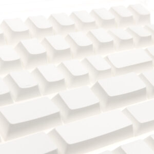 Ducky Blank White PBT Set, Cherry-Profil - 133 Keycaps, ANSI-US-išdėstymas, ANSI-US-išdėstymas - Image 2