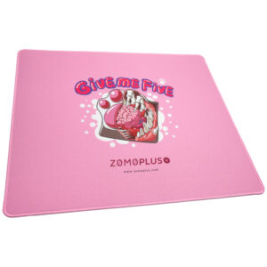ZOMOPLUS Give Me Five pelės kilimėlis žaidimams, 500x420mm - rožinės spalvos