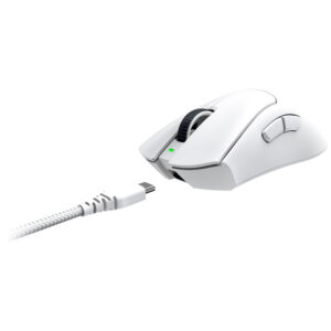 Razer DeathAdder V3 Pro belaidė žaidimų pelė - baltos spalvos - Image 2