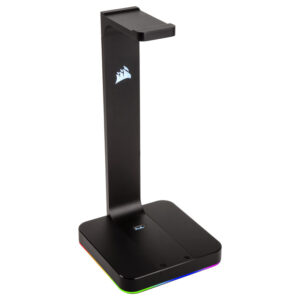 Corsair ST100 RGB ausinių stovas - juodos spalvos