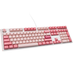 Ducky One 3 Gossamer Pink žaidimų klaviatūra - MX-Black Clear Top US išdėstymas