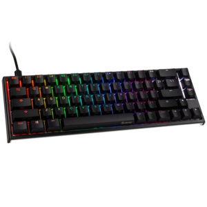 Ducky One 2 SF žaidimų klaviatūra, MX-Blue, RGB LED - juodos spalvos US išdėstymas