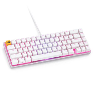 Glorious GMMK 2 Compact klaviatūra - Fox Switches, US išdėstymas, baltos spalvos