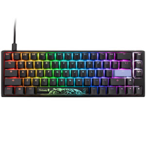Ducky One 3 Classic Black/White SF žaidimų klaviatūra, RGB LED - MX-Speed-Silver US išdėstymas - Image 2