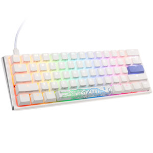 Ducky One 3 Classic Pure White Mini žaidimų klaviatūra, RGB LED - MX-Red US išdėstymas